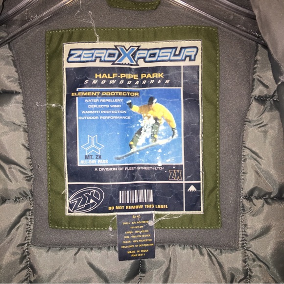 ZeroXposer winter puffer jacket coat for a boy S(4) - Picture 3 of 8